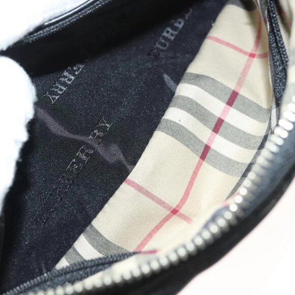 BURBERRY Clutch Bag Nylon Black Silver Auth bs27160 - Picture 12 of 16